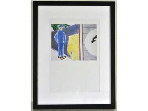 Roger Raveel - Blue Man și Semicerc - offset