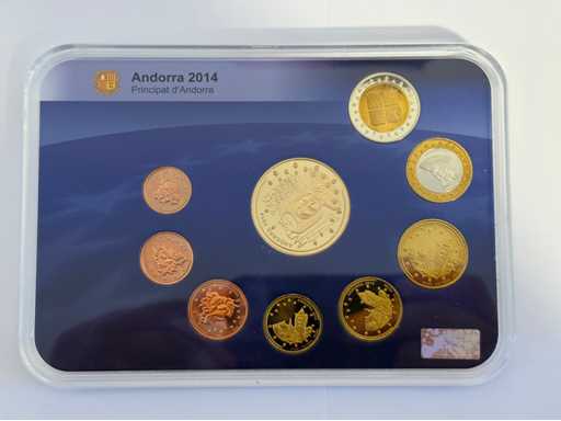 Coinset Andora 2014 Euro-patroon