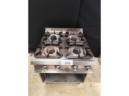 MBM - 4 pits gasfornuis met open kast