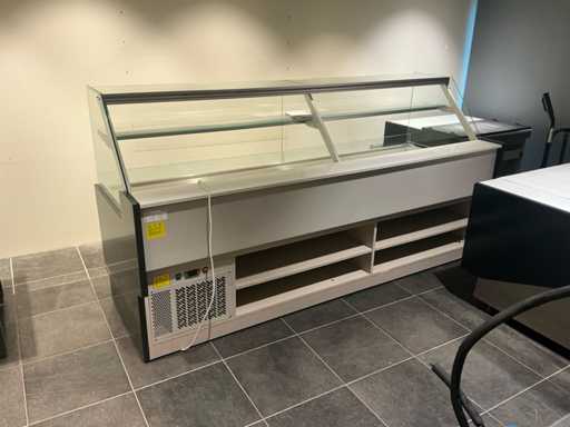 Koeltoog met kassablokken en led verlichting Infrico VLY 25 Winkel toonbank