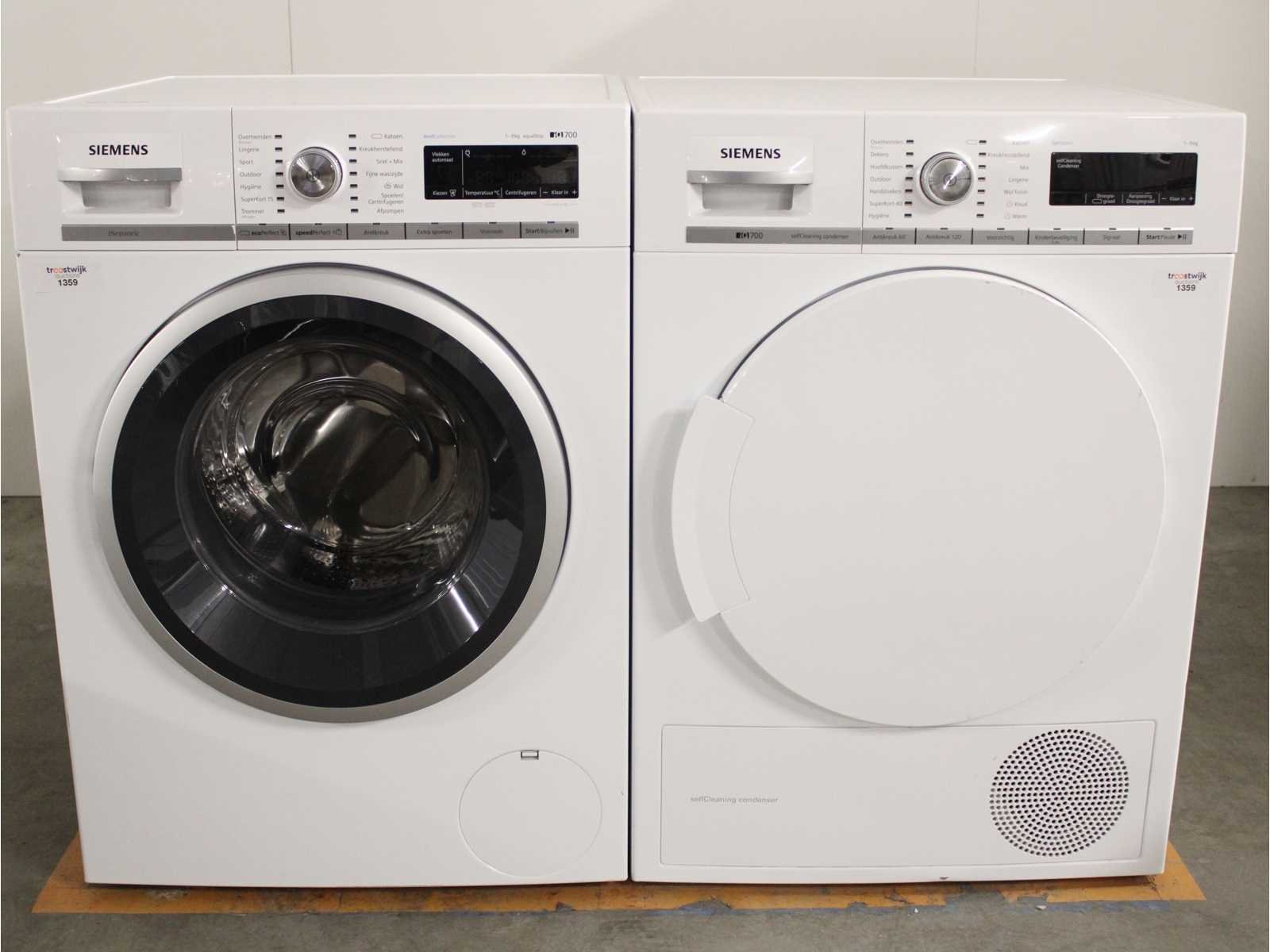 Siemens iq700 deals washer dryer