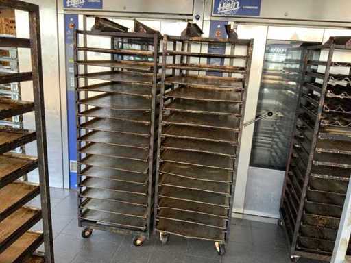 Carrello da forno da forno in acciaio inox Hein da 15 pezzi (2x)