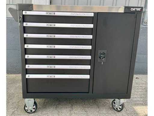 DeTec. - Heavy Duty - Werkstattwagen mit 7 Schubladen bestückt
