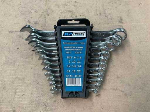 Xptools DIN3113 Spanner and ring wrench set