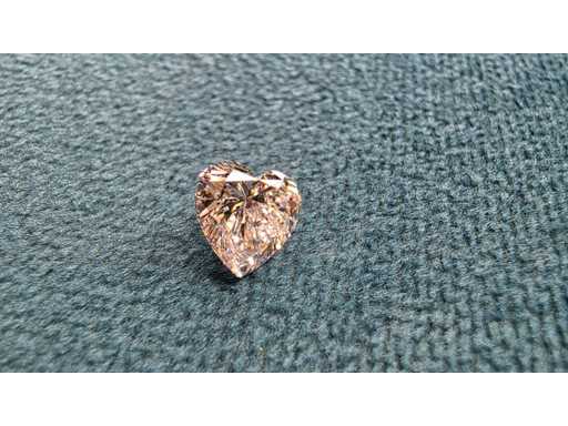 Diamant - env. 1.00 carat - Diamant taille cœur (certifié)
