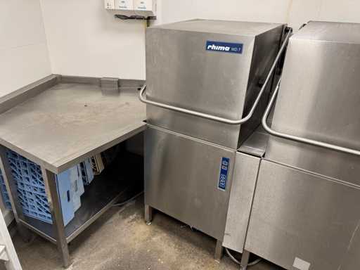 Rhima - WD7 - Korvenvaatwasmachine met afvoertafel (C)