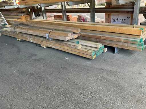 Lot of squared timber