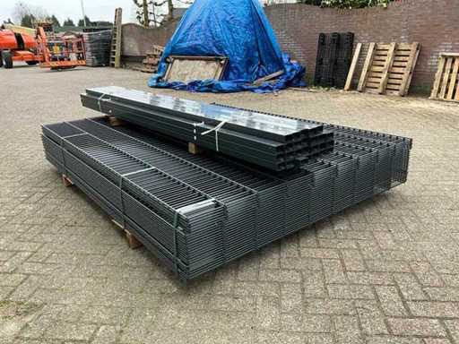Doppelzaun 8/6/8 203 cm mit Pfosten (25x)