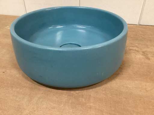 Differnz sink 31 cm, ceramic, old blue