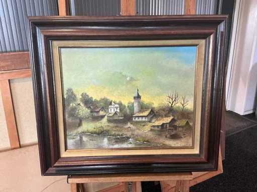 Schilderij Ch,Delutt