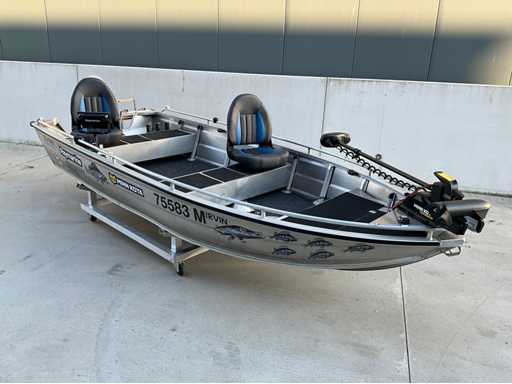 2022 Qwest Marine B421 with 20 HP Honda Fishing Boat