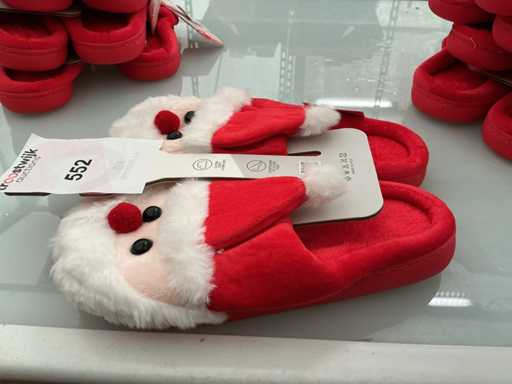 Weihnachtspantoffeln für Damen. (5-fach)