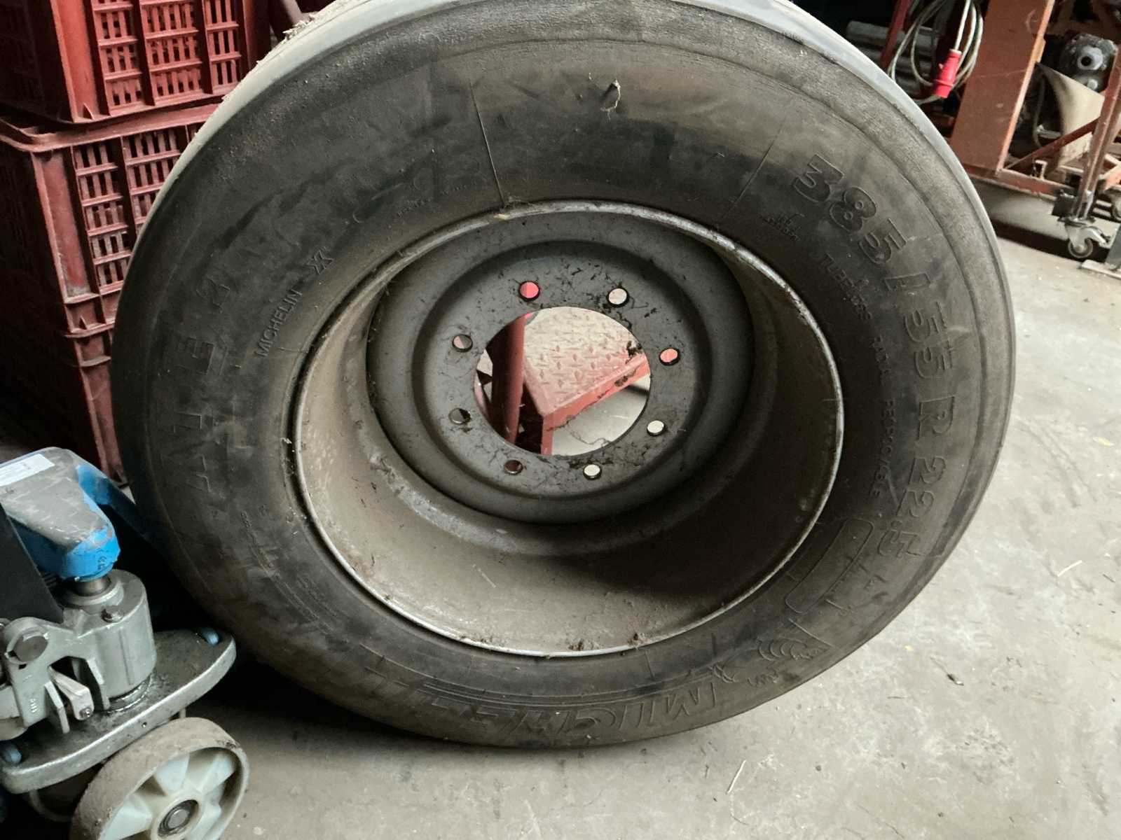 Tire with rim.