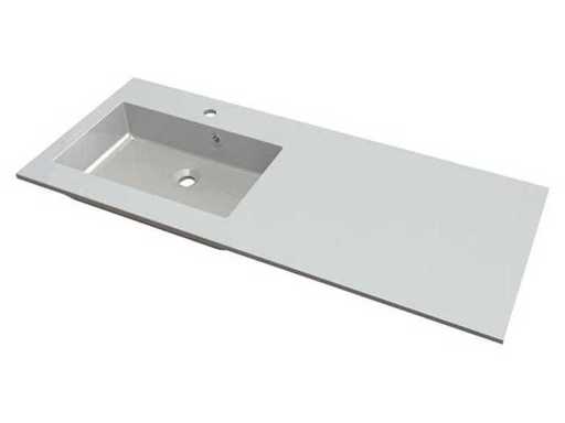 Van Marcke - Don - Tablette intégrée avec 1 évier - Bassin