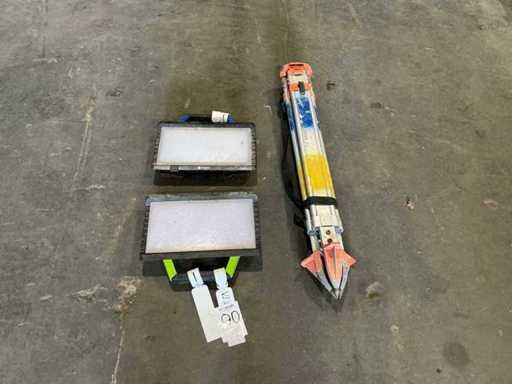 2x LED de construction + trépied pour laser