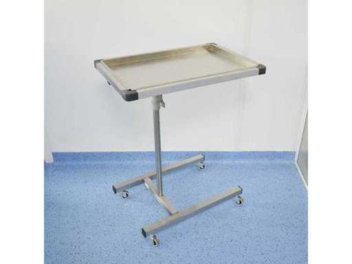 Verstelbare roestvrijstalen mayo-tafel