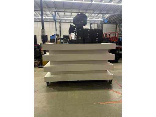 DJ meubel wit blocks LED