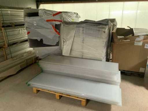 Pallet klik polycarbonaat kanaalplaten (3x)
