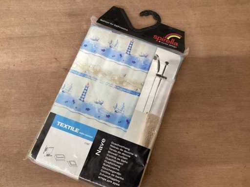 Zasłona prysznicowa Spirella Nave 180x200 cm (42x)