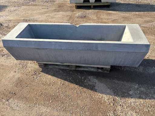 Flower box concrete - Anthracite - 200 x 43.5 x 45 cm