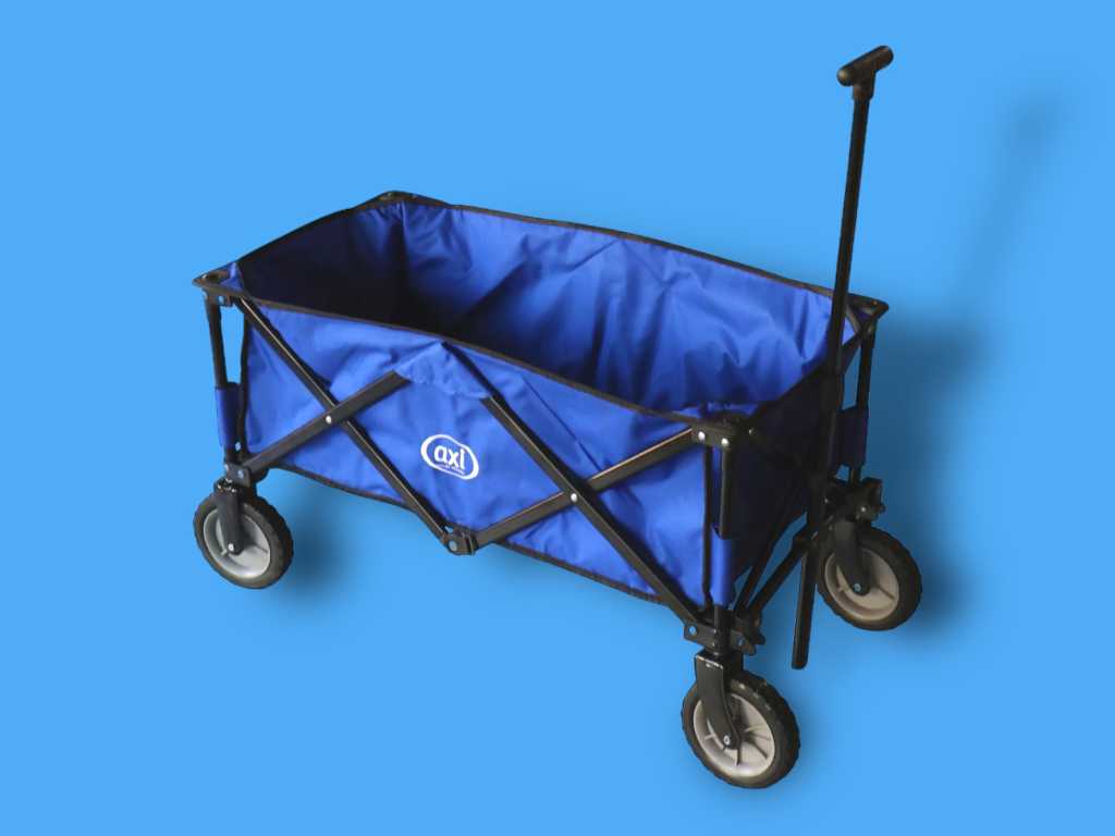 Axi - Wagon de plage pliable bleu