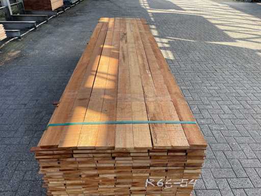 Guyana Teak revetment boards 3000x100x20mm (104x)