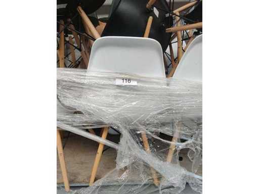 5x bucket chair black (5x)