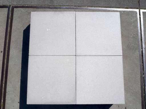 Concrete garden tiles (approx. 46.08m²)
