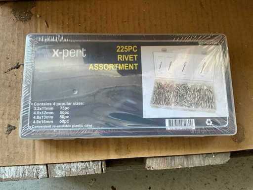 Mi X-pert 225PC Rivet Assortment box (175x)