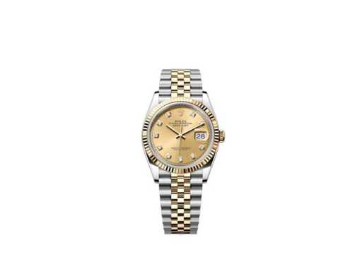  Rolex Date solo 36 126233 | Champagne Diamond Dot | Jubilee | 2026 | Non indossato
