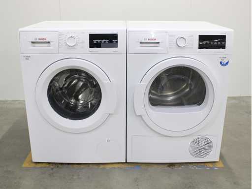 Série Bosch|6 VarioPerfect EcoSilence Drive Machine à laver & Série Bosch|6 Sèche-linge autonettoyante à condensateur