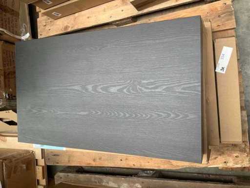Scaffale per lavabo Quercia Nera 80cm (3x)