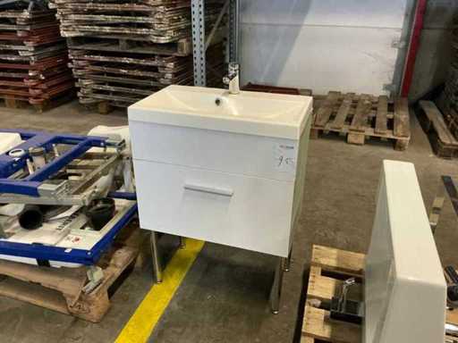 Washbasin with base cabinet