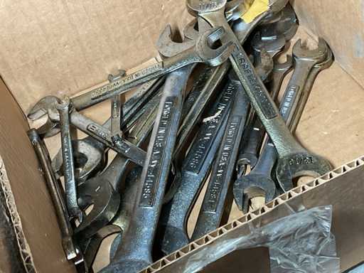 Différentes clés à fourche