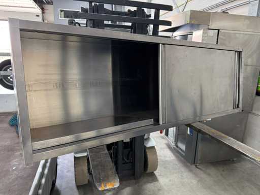Stainless steel - 2m - Stainless steel wall cabinet