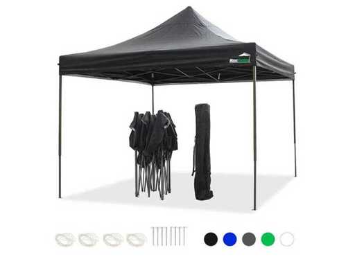 MaxxGarden 21129 Partytent Easy-up 3x3m zwart