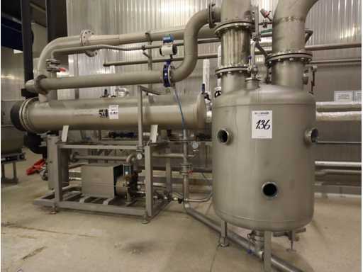 2010 Prang/Alco WT-36-50-2/ZN 6466 Stainless steel heat exchanger/ vacuum unit