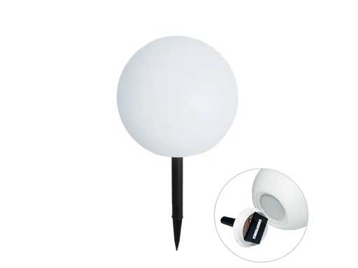 Qazqa Ludger FL 30 Solar- 107767 Gartenlampe (2x)