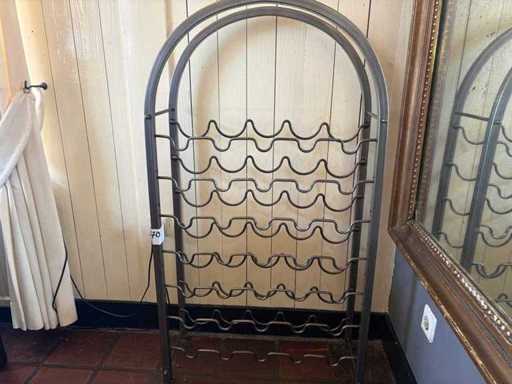 35-piece stainless steel wine rack