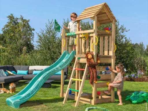 Attrezzature per il parco giochi con scivolo - 240x320x240 cm