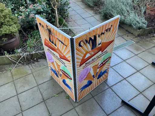 Reclamebord inox en rek Overige keukenbenodigdheden