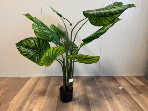 Real touch Filodendron Białozielona Sztuczna roślina (135 cm wysokości)