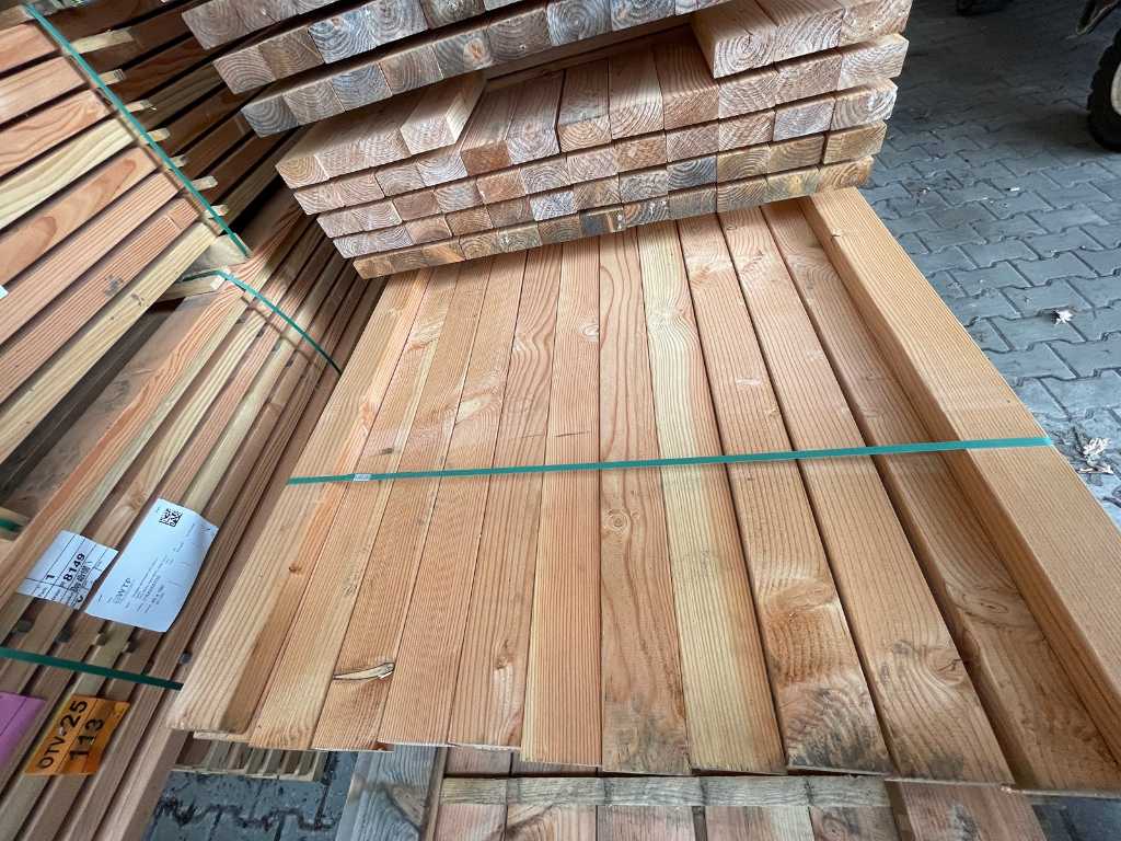 Douglas beams planed 45x90mm, length 500cm (50x)