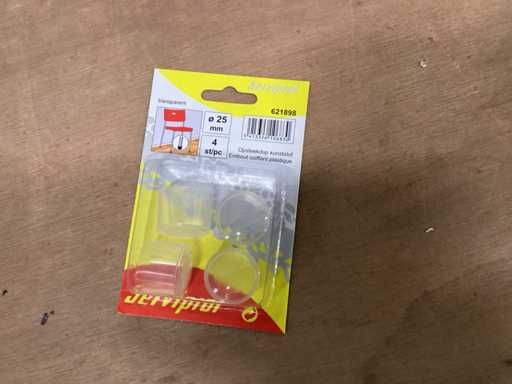 Serviprof stoeldop 25 mm transparant (135x)