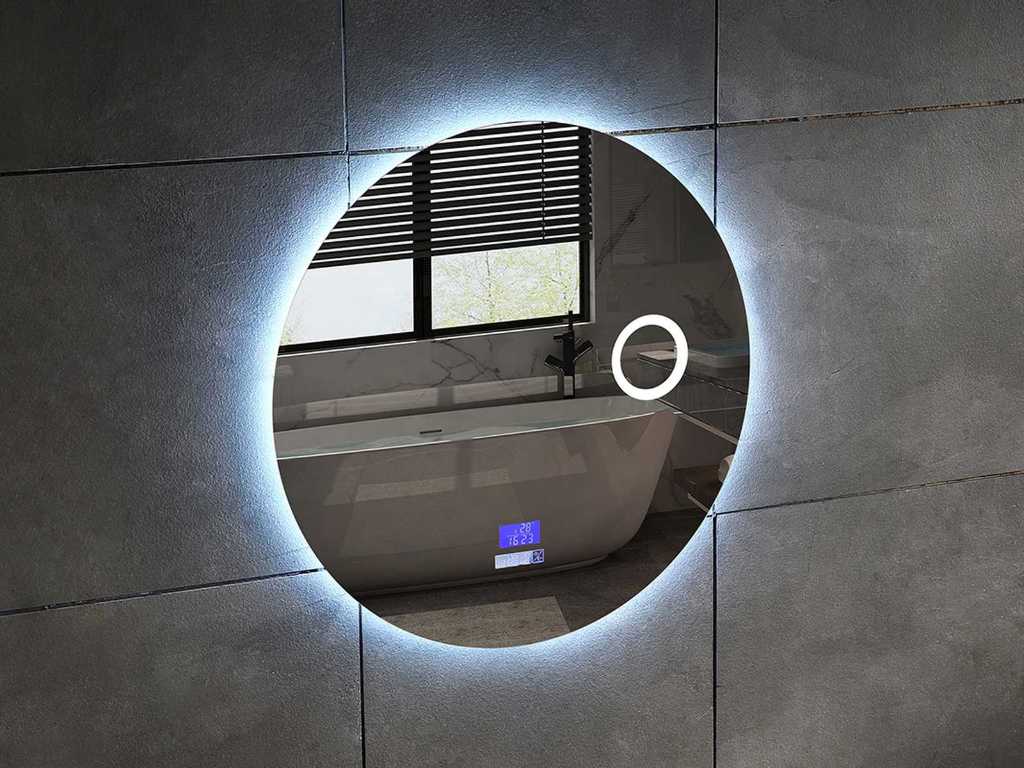 LED Badkamerspiegel - Digitale Klok - Mary - Diverse maten