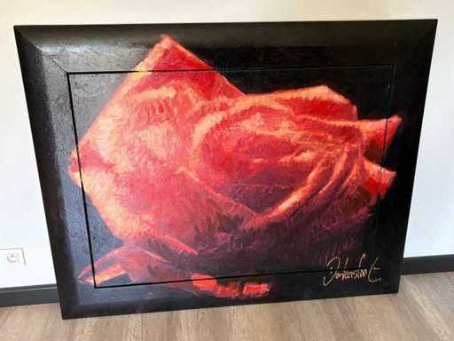 Hand-painted Rose Portrait – Peter Donkersloot