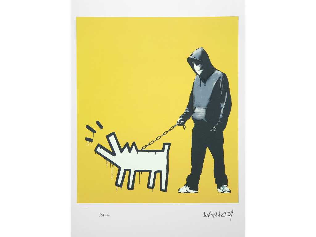 Banksy (geboren 1974), gebaseerd op - Barking Dog