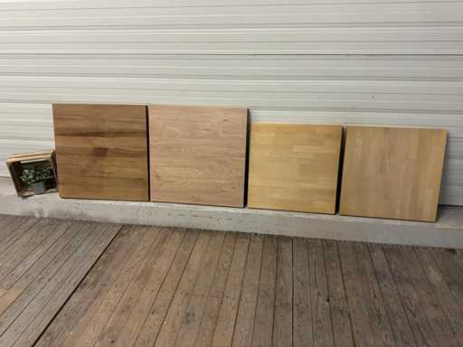 Piano del tavolo in rovere (4x)