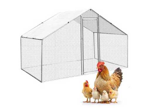 MaxxPet 88129 Poulailler - Poulailler en métal - 3x2x2m
