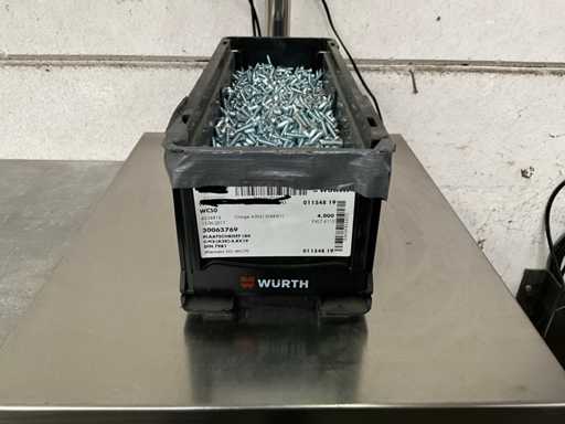 Würth 11.46 kg Place screw LBK 4.8 x 19 in stackable container